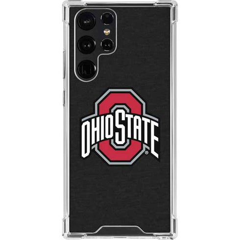 Ohio State University OSU Buckeyes Black Galaxy S24 Ultra Clear Case