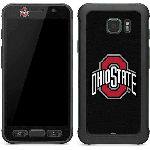 Ohio State University OSU Buckeyes Black Galaxy S7 Active Skin