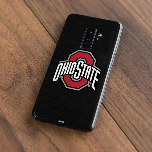 Ohio State University OSU Buckeyes Black Galaxy S9 Plus Skin