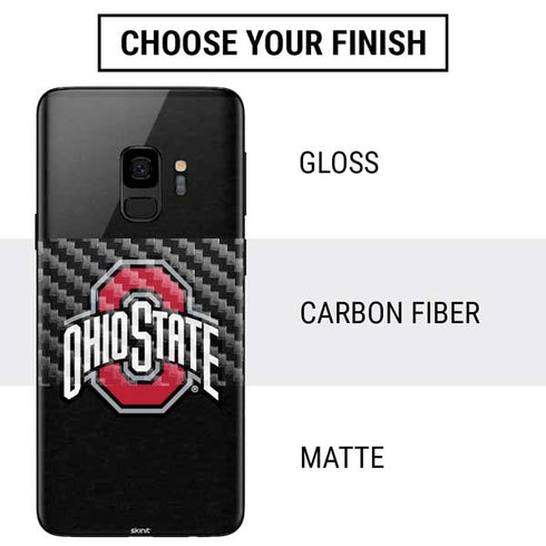 Ohio State University OSU Buckeyes Black Galaxy S9 Skin