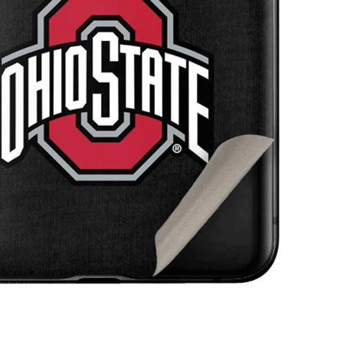 Ohio State University OSU Buckeyes Black Galaxy Z Flip Skin
