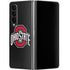 Ohio State University OSU Buckeyes Black Galaxy Z Fold4 5G Skin