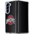 Ohio State University OSU Buckeyes Black Galaxy Z Fold5 5G Clear Case