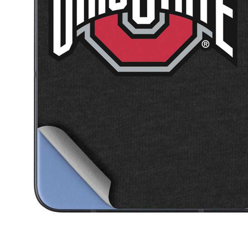 Ohio State University OSU Buckeyes Black Galaxy Z Fold5 5G Skin