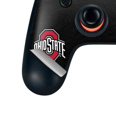 Ohio State University OSU Buckeyes Black Google Stadia Controller Skin