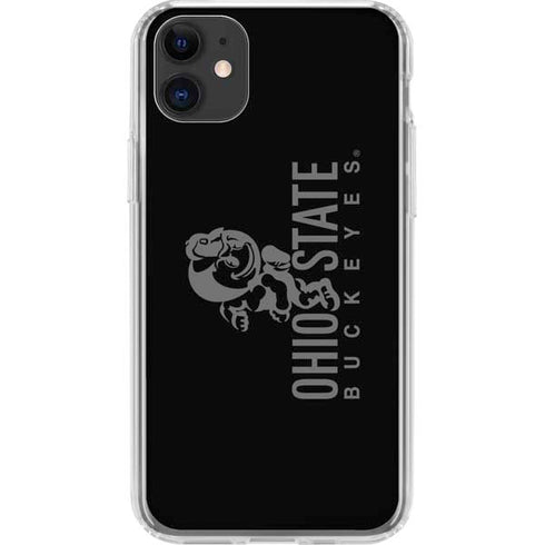 Ohio State University OSU Buckeyes Black iPhone 11 Clear Case