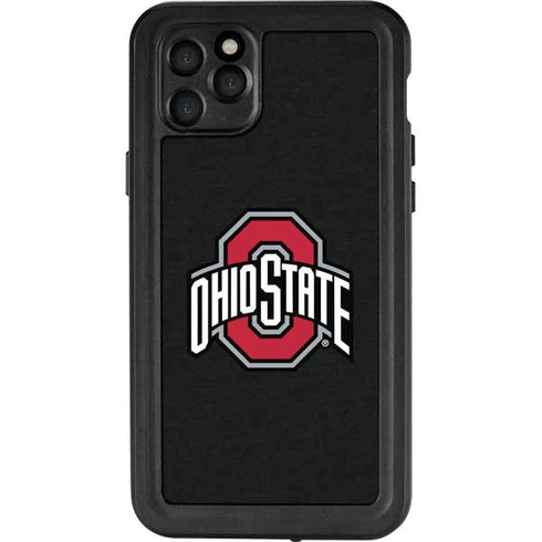 Ohio State University OSU Buckeyes Black iPhone 11 Pro Max Waterproof Case