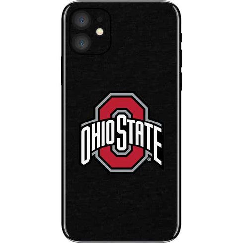 Ohio State University OSU Buckeyes Black iPhone 11 Skin