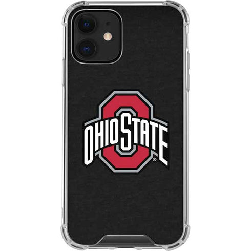Ohio State University OSU Buckeyes Black iPhone 12 Clear Case