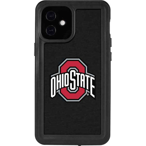 Ohio State University OSU Buckeyes Black iPhone 12 Mini Waterproof Case