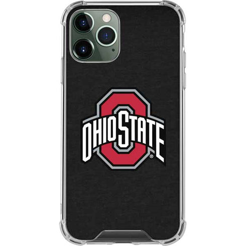 Ohio State University OSU Buckeyes Black iPhone 12 Pro Clear Case