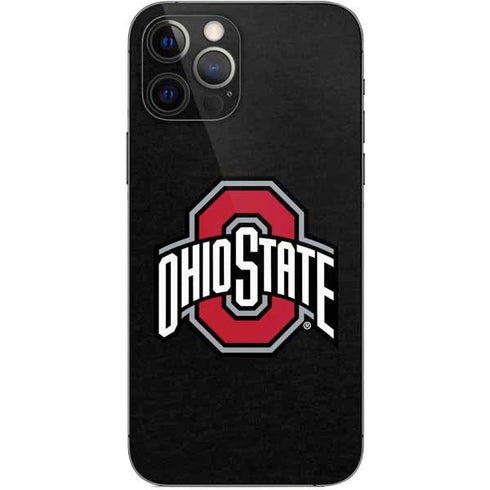 Ohio State University OSU Buckeyes Black iPhone 12 Pro Skin