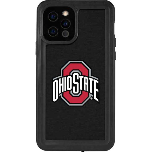 Ohio State University OSU Buckeyes Black iPhone 12 Pro Waterproof Case