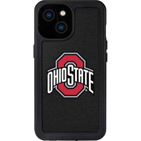 Ohio State University OSU Buckeyes Black iPhone 13 Mini Waterproof Case