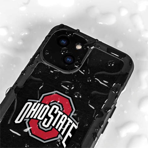 Ohio State University OSU Buckeyes Black iPhone 13 Mini Waterproof Case