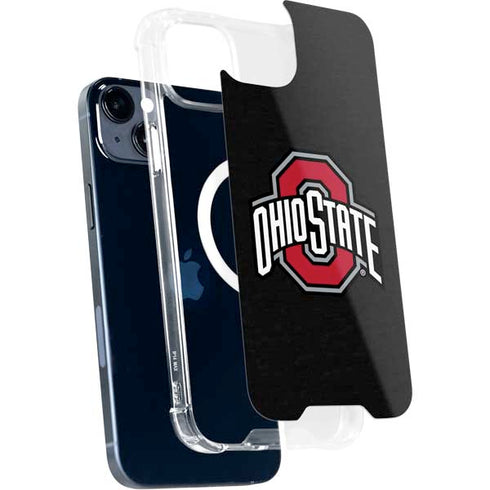 Ohio State University OSU Buckeyes Black iPhone 15 MagSafe Case