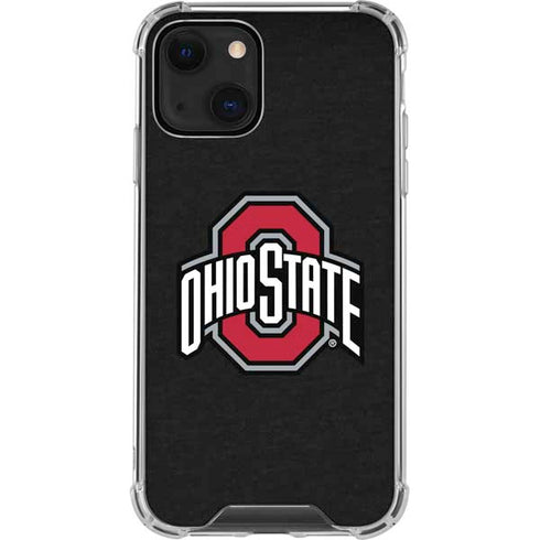 Ohio State University OSU Buckeyes Black iPhone 14 Plus Clear Case