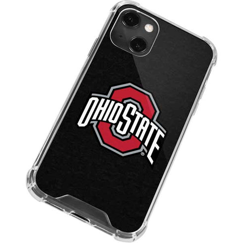 Ohio State University OSU Buckeyes Black iPhone 14 Plus Clear Case