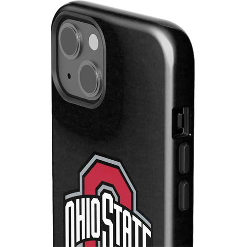 Ohio State University OSU Buckeyes Black iPhone 15 Plus Impact Case