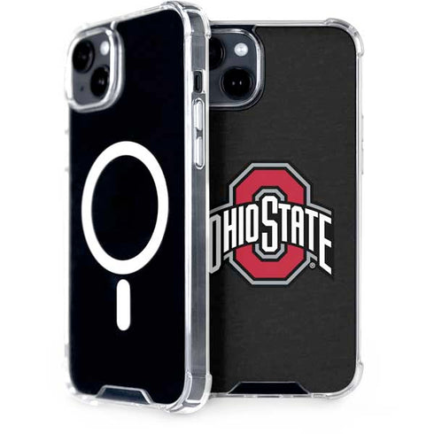 Ohio State University OSU Buckeyes Black iPhone 15 Plus MagSafe Case