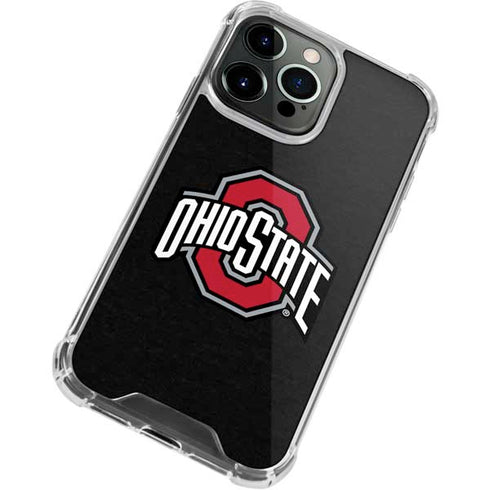Ohio State University OSU Buckeyes Black iPhone 14 Pro Clear Case
