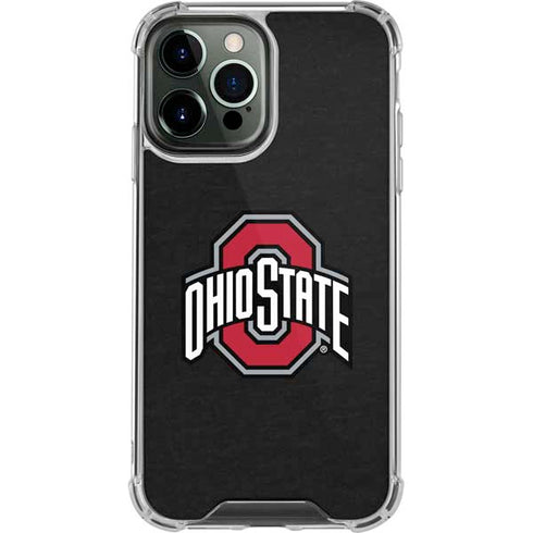 Ohio State University OSU Buckeyes Black iPhone 14 Pro Max Clear Case