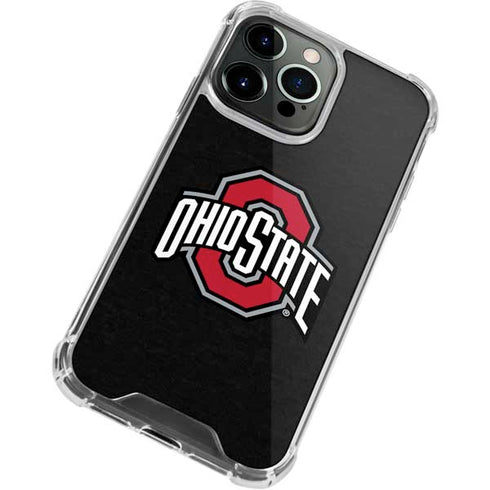 Ohio State University OSU Buckeyes Black iPhone 14 Pro Max Clear Case