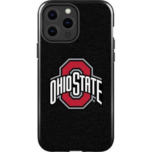Ohio State University OSU Buckeyes Black iPhone 15 Pro Max Impact Case