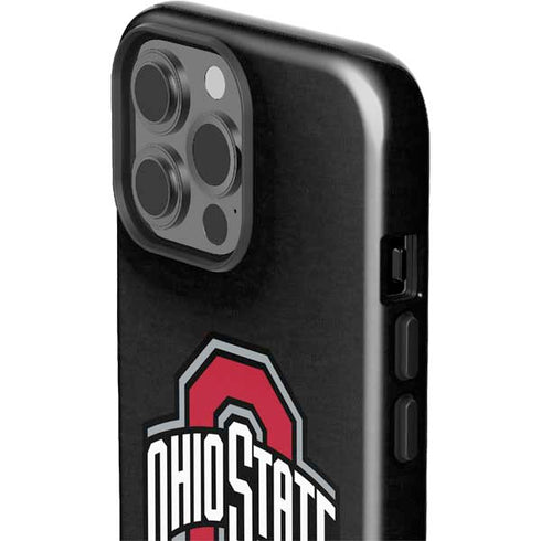 Ohio State University OSU Buckeyes Black iPhone 15 Pro Max Impact Case