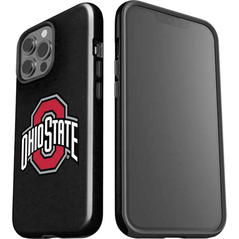 Ohio State University OSU Buckeyes Black iPhone 15 Pro Max Impact Case