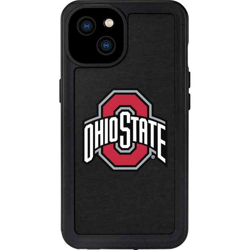 Ohio State University OSU Buckeyes Black iPhone 15 Plus Waterproof Case