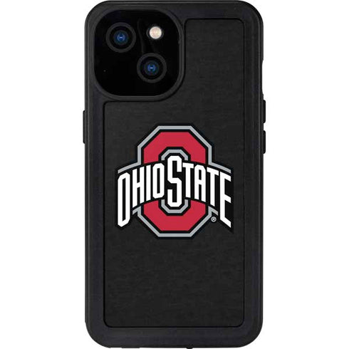 Ohio State University OSU Buckeyes Black iPhone 15 Waterproof Case