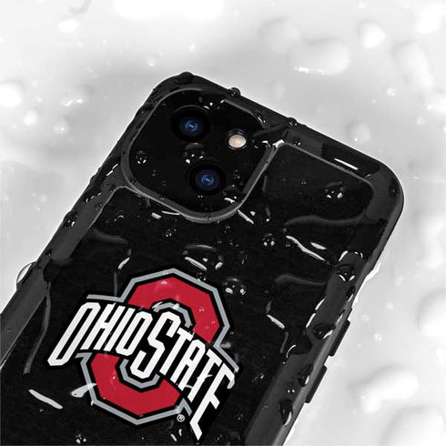 Ohio State University OSU Buckeyes Black iPhone 15 Waterproof Case