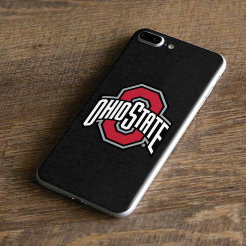 Ohio State University OSU Buckeyes Black iPhone 7 Plus Skin