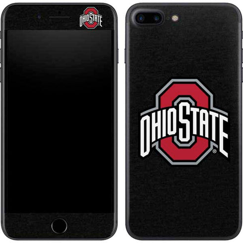Ohio State University OSU Buckeyes Black iPhone 8 Plus Skin