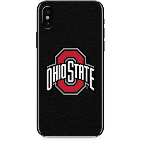 Ohio State University OSU Buckeyes Black iPhone X Skin