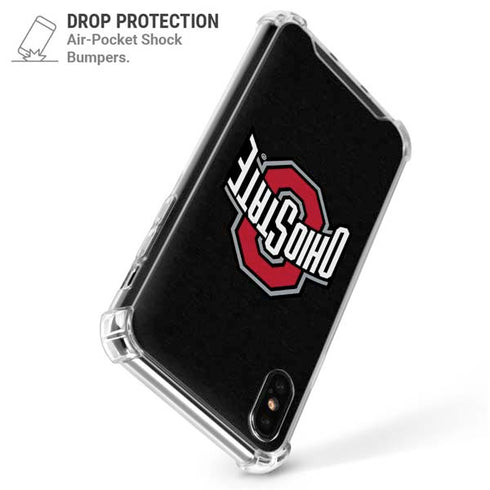 Ohio State University OSU Buckeyes Black iPhone XS Max Clear Case