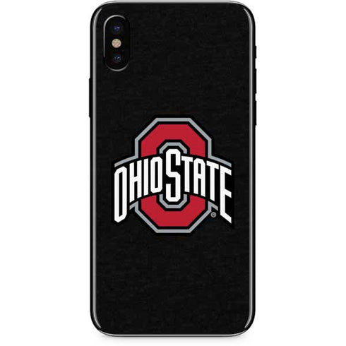 Ohio State University OSU Buckeyes Black iPhone XS Max Skin