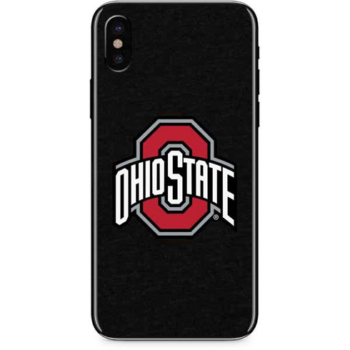 Ohio State University OSU Buckeyes Black iPhone XS Skin