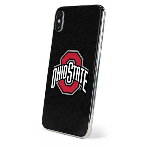 Ohio State University OSU Buckeyes Black iPhone XS Skin