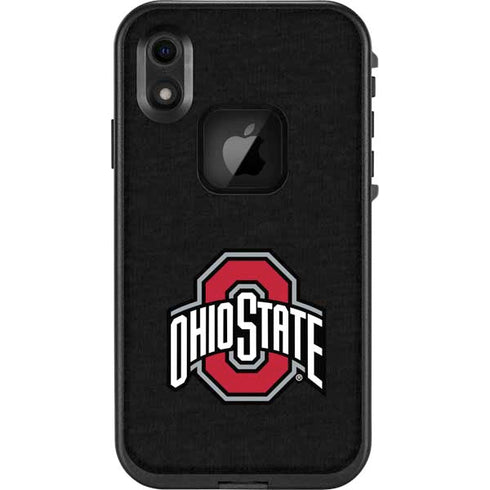 Ohio State University OSU Buckeyes Black LifeProof Fre iPhone Skin