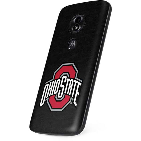Ohio State University OSU Buckeyes Black Moto E5 Play Skin
