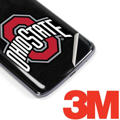 Ohio State University OSU Buckeyes Black Moto E5 Plus Skin