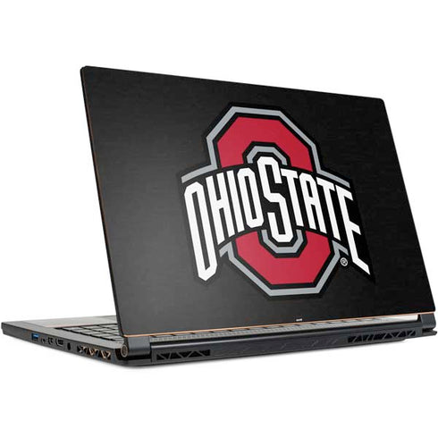 Ohio State University OSU Buckeyes Black MSI GS65 Stealth Laptop Skin