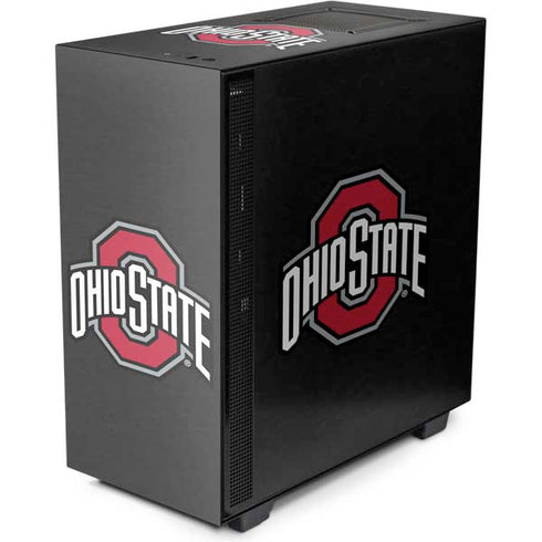 Ohio State University OSU Buckeyes Black NZXT H510 Compact ATX Mid-Tower Case Skin
