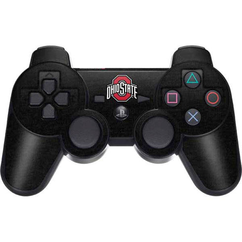 Ohio State University OSU Buckeyes Black PS3 Dual Shock wireless controller Skin