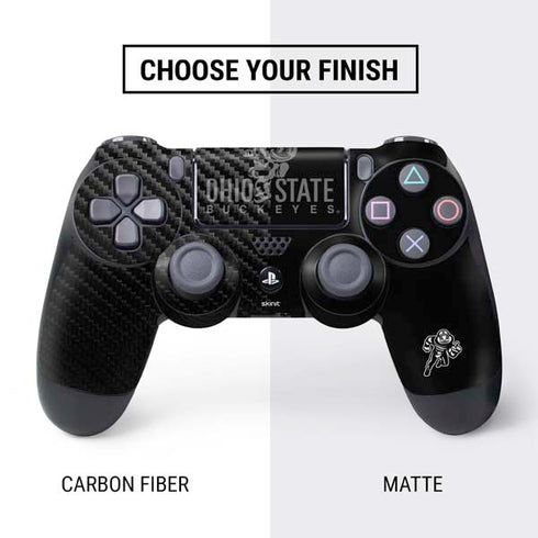 Ohio State University OSU Buckeyes Black PS4 Controller Skin
