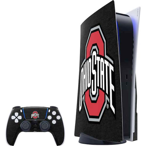 Ohio State University OSU Buckeyes Black PS5 Bundle Skin