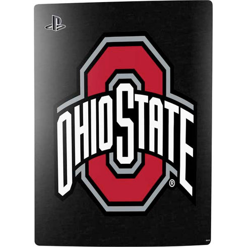 Ohio State University OSU Buckeyes Black PS5 Console Skin