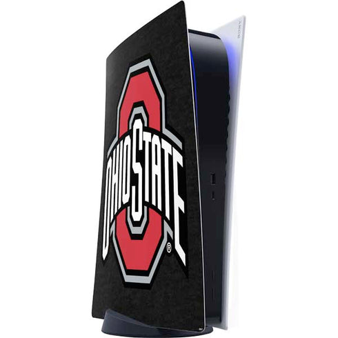 Ohio State University OSU Buckeyes Black PS5 Digital Edition Console Skin